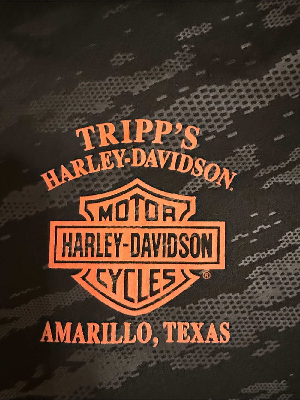Harley-Davidson Black and Orange Short Sleeve Tee - Picture 5 of 5